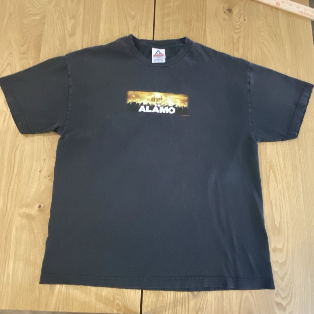 VINTAGE 2004 THE ALAMO MOVIE XL T-SHIRT -DAVY CROCKETT JIM BOWIE SAM HOUSTON Y2K